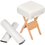 Tectake Accessoires pour table de massage - blanc