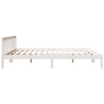 vidaXL Cadre de lit extra long sans matelas 200x210 cm bois massif pin