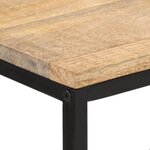 vidaXL Table console 70x35x70 cm bois de manguier massif brut