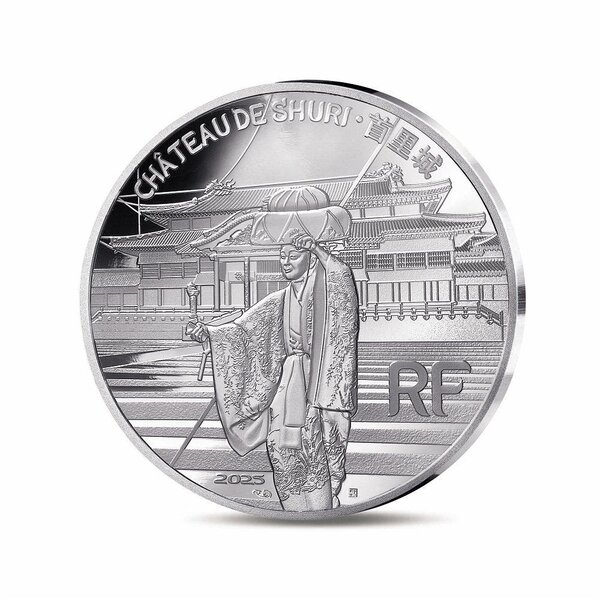 UNESCO - CHÂTEAU DE SHURI  SITES GUSUKU ET BIENS ASSOCIÉS DU ROYAUME DES RYUKYU Monnaie de 10€ Argent