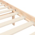 vidaXL Cadre de lit avec tête de lit 200x200 cm bois massif