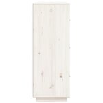 vidaXL Buffet haut Blanc 67x40x108 5 cm Bois massif de pin
