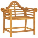 vidaXL Chaise de jardin 88x60x92 cm bois de teck massif