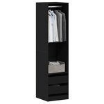vidaXL Armoire Chêne noir 50 x 50 x 200 cm Bois d'ingénierie