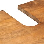 vidaXL Armoire lavabo de salle de bain bois massif de manguier