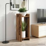 vidaXL Support de Plante 2 pièces Bois ancien 30 x 30 x 80 cm