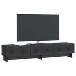 vidaXL Meuble TV 147 x 34 5 x 30 cm Noir Bois d'ingénierie