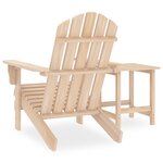 vidaXL Chaise de jardin Adirondack avec table Bois de sapin massif