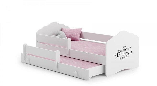 Lit enfant FALA BAR+SZU 160x80 Princess avec gigogne avec matelas
