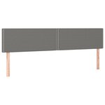vidaXL Sommier à lattes de lit avec matelas Gris foncé 180x200cm Tissu