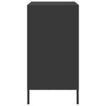 vidaXL Buffet noir 68x39x73 5 cm acier laminé à froid