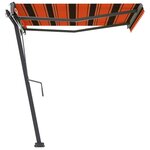 vidaXL Auvent automatique sur pied 350x250 cm Orange/marron