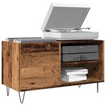 vidaXL Armoire à disques vieux bois 84 5x38x48 cm bois d'ingénierie