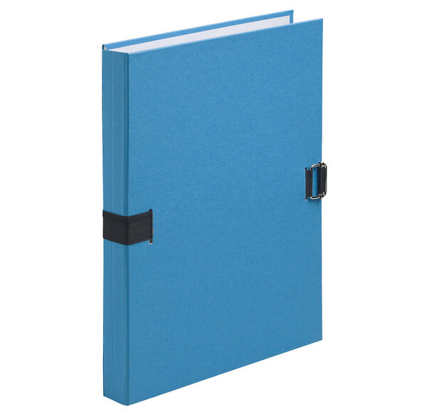 Chemise extensible fibres papier 100% recyclées coloris bleu EXACOMPTA