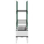 vidaXL Jardinière avec treillis blanc 120x40x142 5 cm PP
