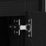 vidaXL Meuble TV Chêne noir 80 x 35 x 45 cm Bois d'ingénierie