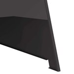 vidaXL Braise Noir 50 x 50 x 95 cm Acier laminé à froid