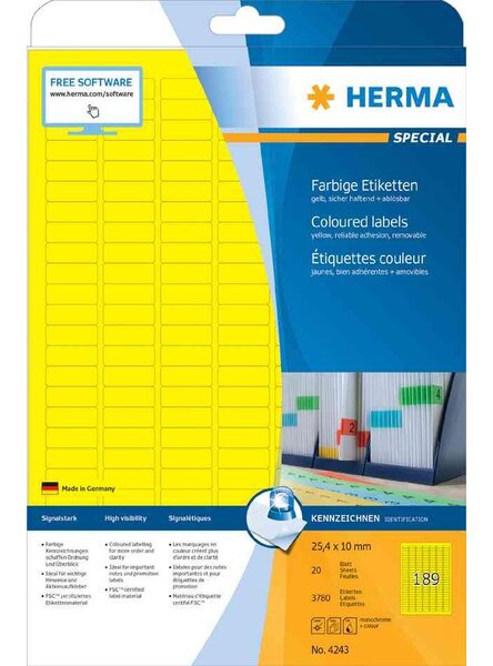 Universal-etiketten special, 199,6 x 143,5 mm, grün herma