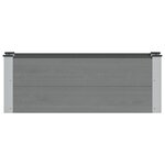 vidaXL Jardinière surélevée Gris 100 x 30 x 36 cm WPC et Aluminium