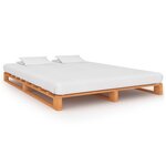 vidaXL Cadre de lit de palette sans matelas 120x200cm bois massif