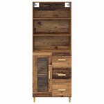 vidaXL Haut Armoire Bois ancien 69 5 x 34 x 180 cm Bois d'ingénierie