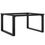 vidaXL Pieds de table basse cadre en O 70x60x43 cm fonte