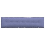 vidaXL Coussin de Dos Bleu denim 200 x 19 x 50 cm tissu