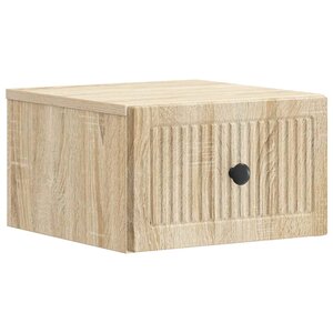 vidaXL Cabinet de chevet mural Chêne Sonoma 33 x 34 5 x 20 cm