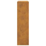 vidaXL Boîte de dépôt de colis Rouillé 44 x 22 x 82 cm Acier patiné
