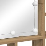 vidaXL Armoire Miroir avec étagère chêne artisanal 91 x 15 x 76.5 cm