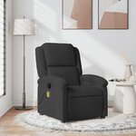 vidaXL Fauteuil de massage inclinable noir velours