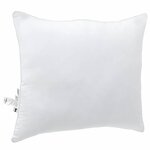 vidaXL Oreiller avec oreiller Blanc Coton et polyester