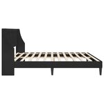 vidaXL Cadre de lit avec tête de lit Noir 200 x 200 cm Velours