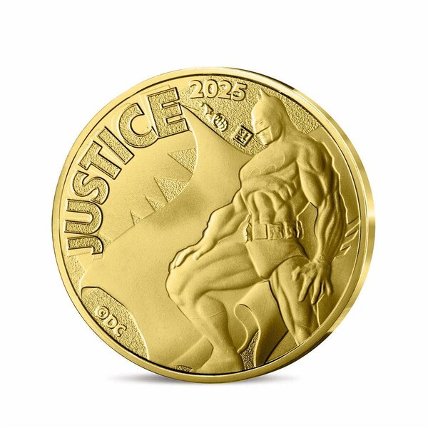 DC COMICS - Monnaie de 250€ Or BATMAN - JUSTICE