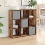 vidaXL Buffet avec tiroir Bois ancien 88 5 x 29 x 84 5 cm