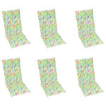 vidaXL Chaises pliables de jardin lot de 6 avec coussins Bois d'acacia