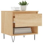 vidaXL Table basse chêne sonoma 50x46x50 cm bois d'ingénierie