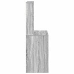 vidaXL Bureau avec étagères sonoma gris 100x45x140cm bois d'ingénierie