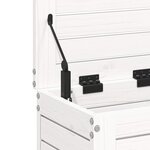 vidaXL Repose-pied de jardin blanc 62x31 5x52 cm bois de pin massif