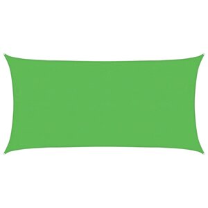 vidaXL Voile d'ombrage 160 g/m² Vert clair 4x7 m PEHD