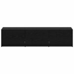 vidaXL Meuble TV Chêne noir 162 5 x 34 x 40 cm Bois d'ingénierie