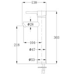vidaXL Mitigeurs de salle de bain 2 Pièces Chrome