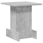 vidaXL Table d'appoint Gris béton 35 5 x 35 x 40 cm Bois d'ingénierie