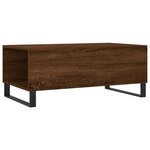 vidaXL Table basse Chêne marron 90x50x36 5 cm Bois d'ingénierie