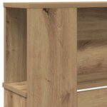 Tête de lit armoire chêne artisanal 220x18 5x104 5 cm