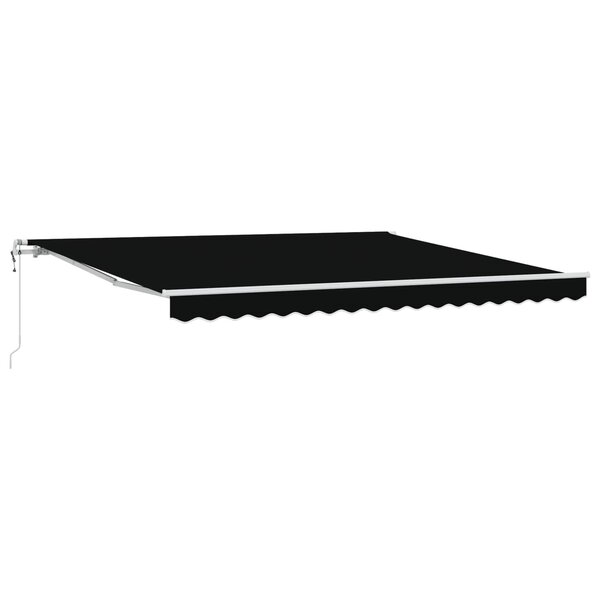 vidaXL Auvent Rétractable Noir 400 × 300 cm tissu