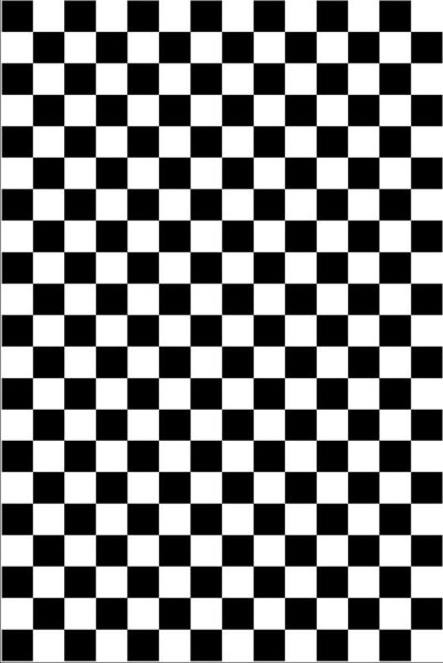 Tapis d'intérieur DAMIER 160 x 230 cm - Noir