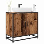 vidaXL Meuble de Lavabo de Salle de Bain Bois Ancien 65 x 33 x 60 cm