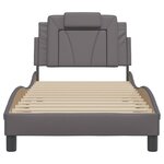 vidaXL Cadre de lit sans matelas gris 80x200 cm similicuir