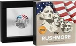 Pièce de monnaie en Argent 10 Cedis g 62.2 (2 oz) Millésime 2024 Rock Cut Monuments RUSHMORE
